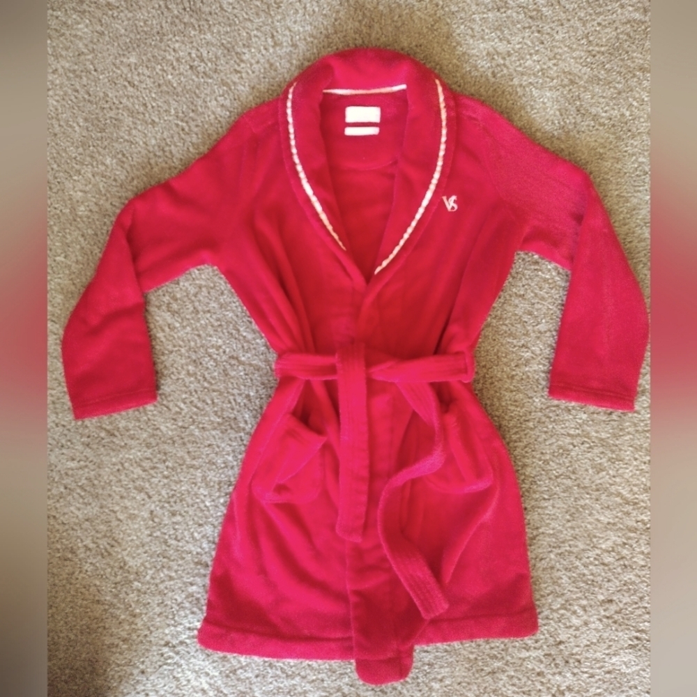 Victoria's Secret Plush Fuzzy Red Women's Robe